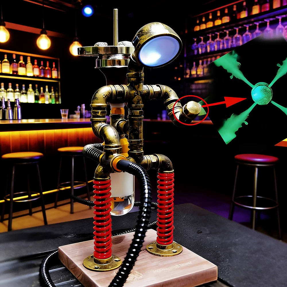 Spaceman Glass Hookah Shisha Vase