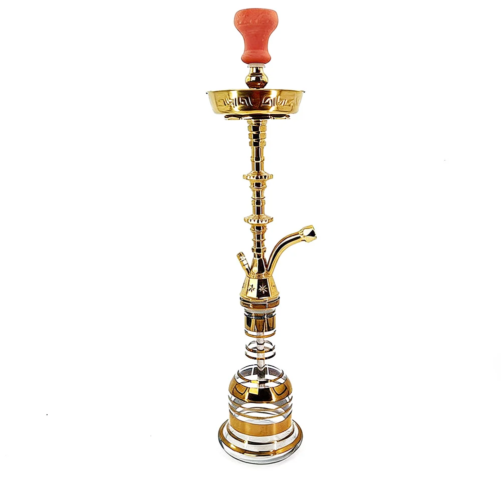 Premium Tall Golden Classic Egyptian Hookah 75cm