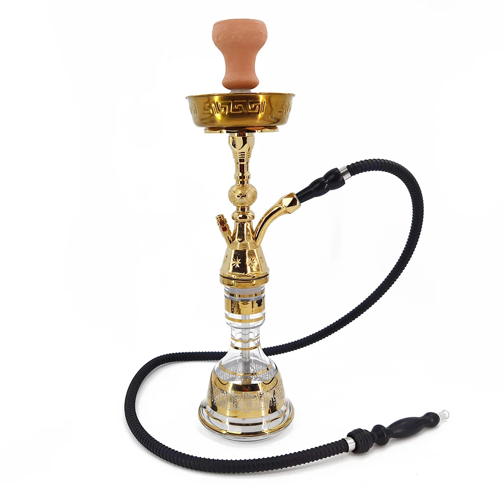 Golden Medium Egyptian Hookah