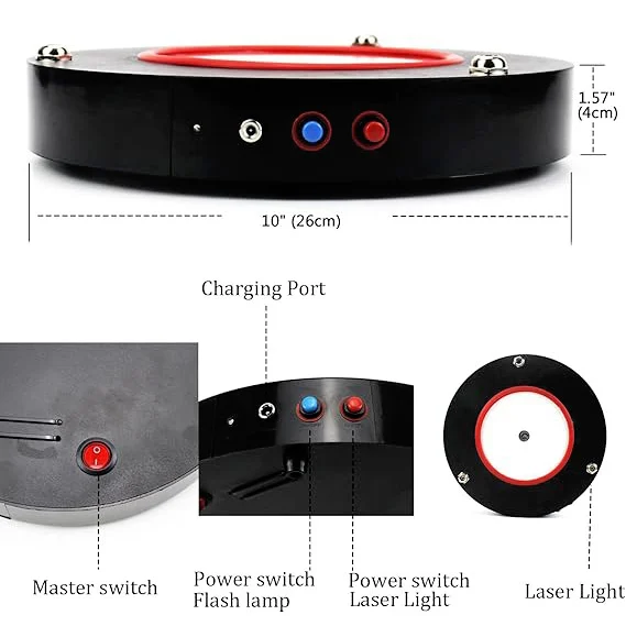 3-Beam Green Laser RGB Hookah Light Base