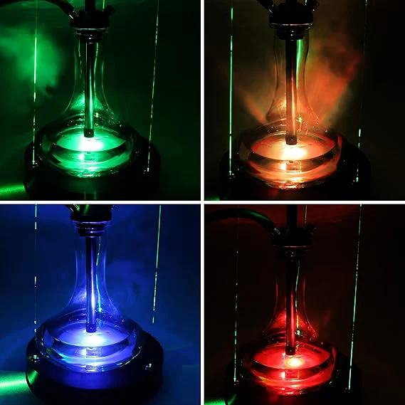 3-Beam Green Laser RGB Hookah Light Base