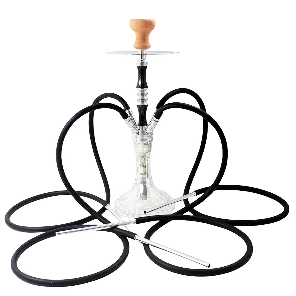 Rose Gold Multi-Hose Luxury Glass Hookah