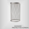 Silver Stainless Steel Mesh Hookah Wind Screen Charcoal Guard