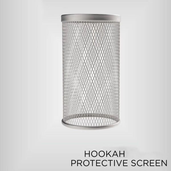 Silver Stainless Steel Mesh Hookah Wind Screen Charcoal Guard