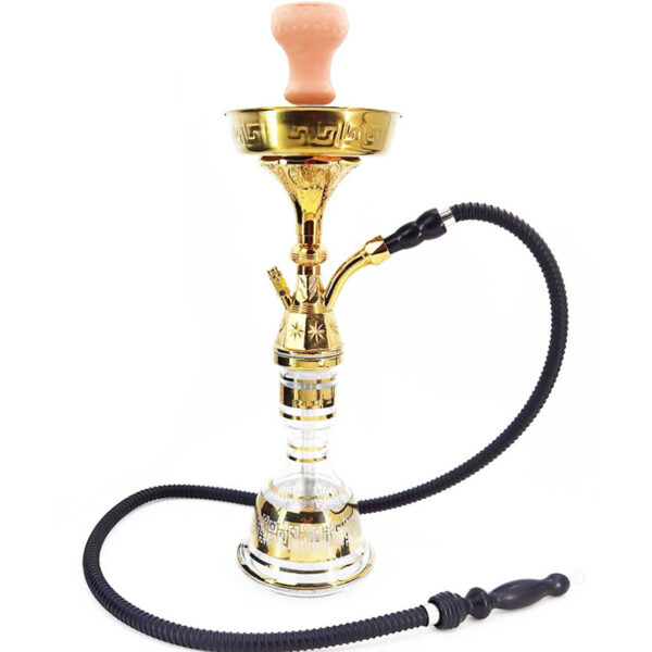 Deluxe Golden Engraved Hookah Egyptian