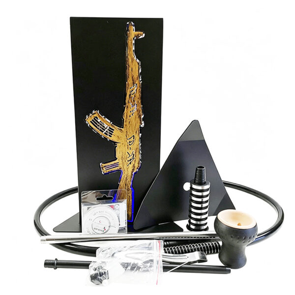 Gun Pattern LED Hookah