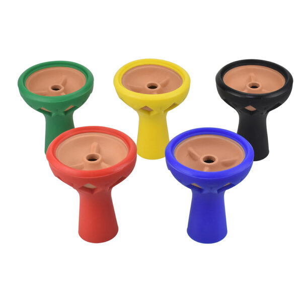 Detachable Silicone Frame Clay Hookah Bowl