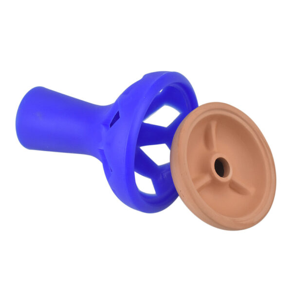 Detachable Silicone Frame Clay Hookah Bowl