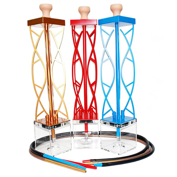Geometric Hollow Frame Hookah Hukka Shisha Set