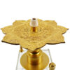 Golden Lotus Square Acrylic Hookah