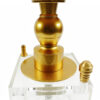 Golden Lotus Square Acrylic Hookah