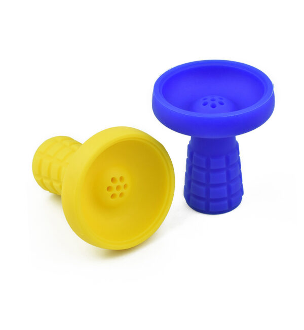 Grid Embossed Silicone Hookah Bowl