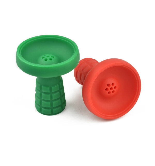 Grid Embossed Silicone Hookah Bowl