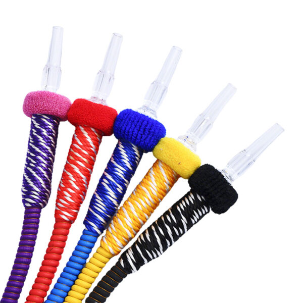 Crocheted Two-Tone Handle PVC Hookah Hose