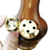 Premium Wooden Hookah with Gold Accents