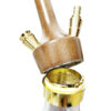 Premium Wooden Hookah with Gold Accents