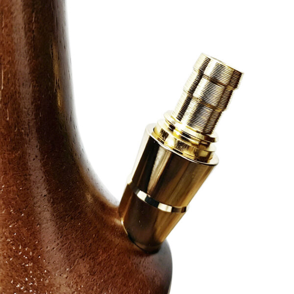 Premium Wooden Hookah with Gold Accents