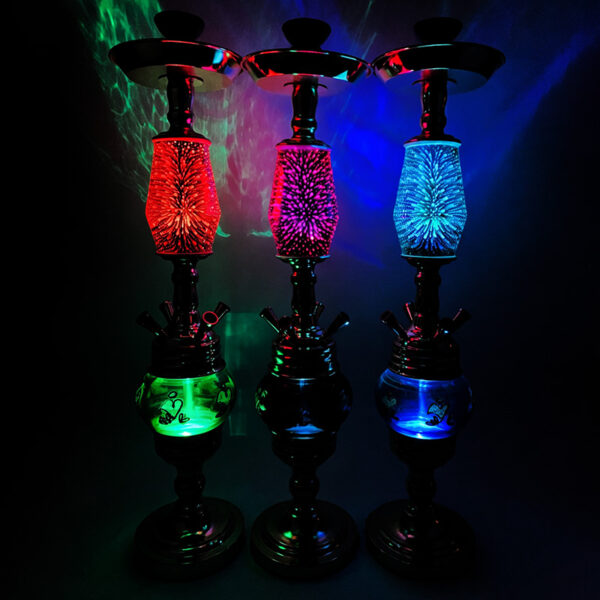 Rechargeable Multi-Hose Hookah Led