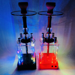 Rechargeable LED Hookah 4 Hoses