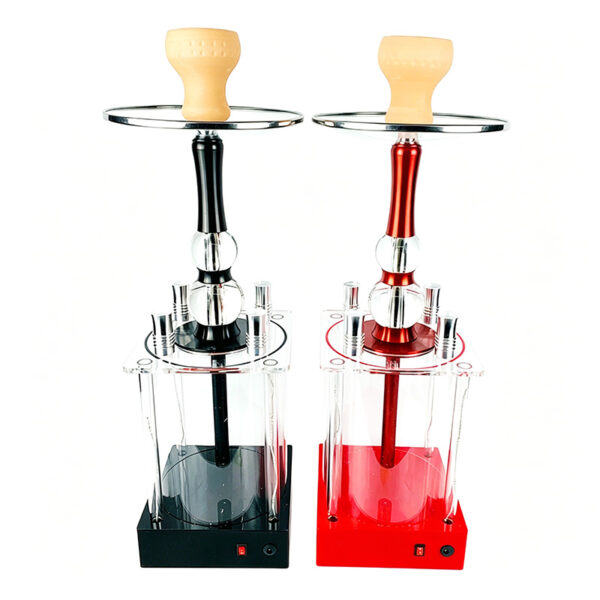 Rechargeable LED Hookah 4 Hoses
